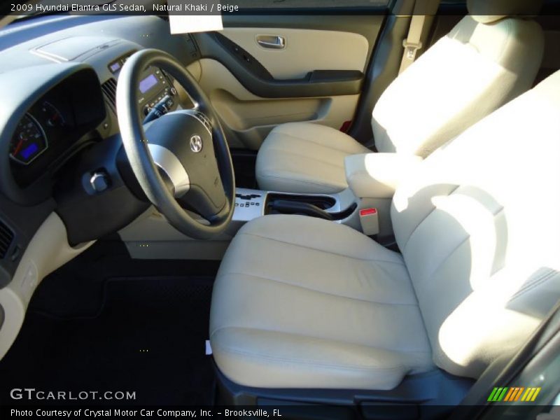 Natural Khaki / Beige 2009 Hyundai Elantra GLS Sedan