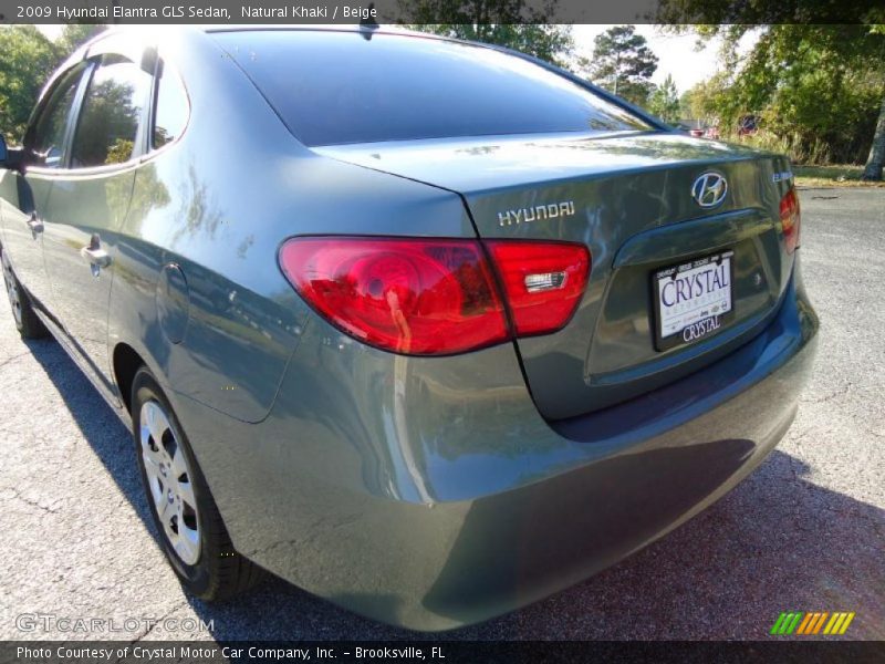 Natural Khaki / Beige 2009 Hyundai Elantra GLS Sedan