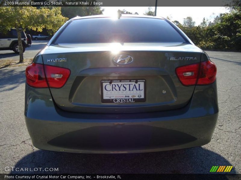 Natural Khaki / Beige 2009 Hyundai Elantra GLS Sedan