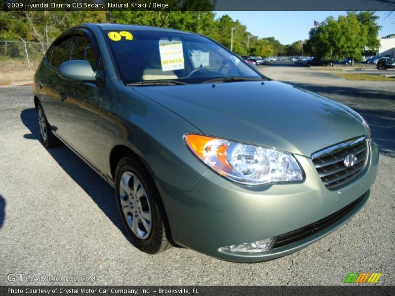 Natural Khaki / Beige 2009 Hyundai Elantra GLS Sedan