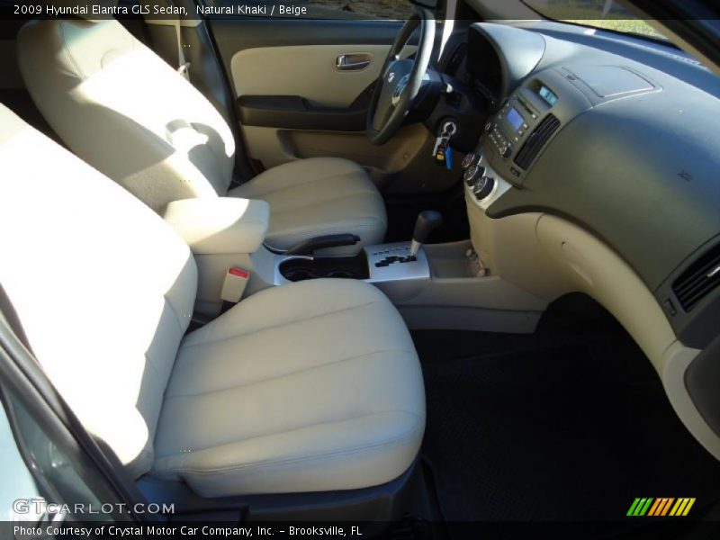 Natural Khaki / Beige 2009 Hyundai Elantra GLS Sedan