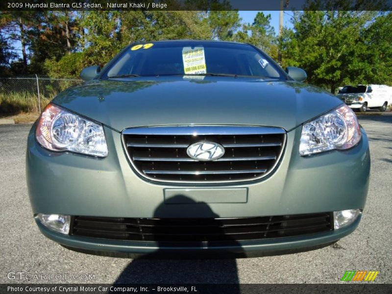 Natural Khaki / Beige 2009 Hyundai Elantra GLS Sedan