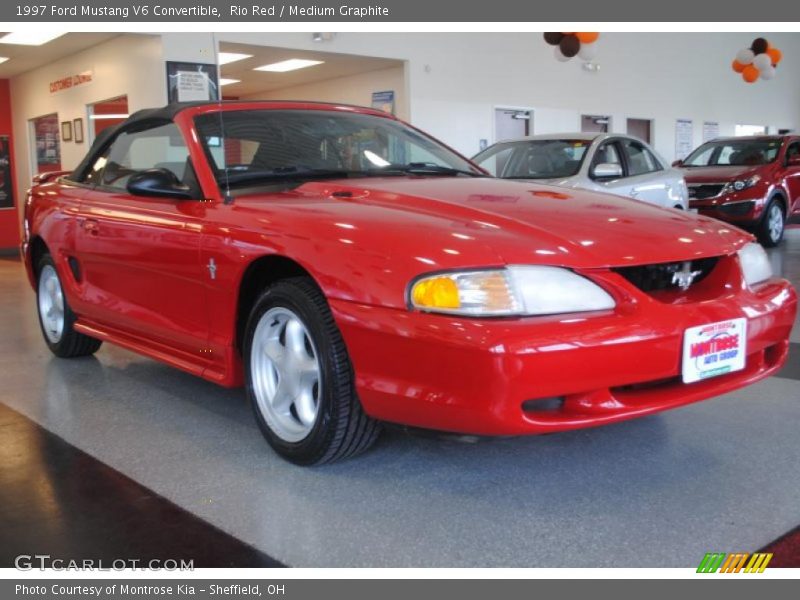 Front 3/4 View of 1997 Mustang V6 Convertible