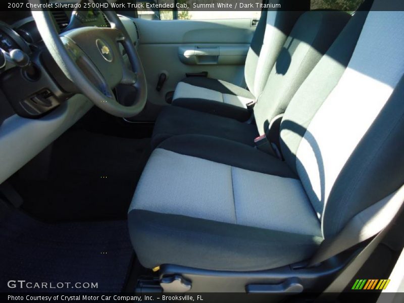 Summit White / Dark Titanium 2007 Chevrolet Silverado 2500HD Work Truck Extended Cab