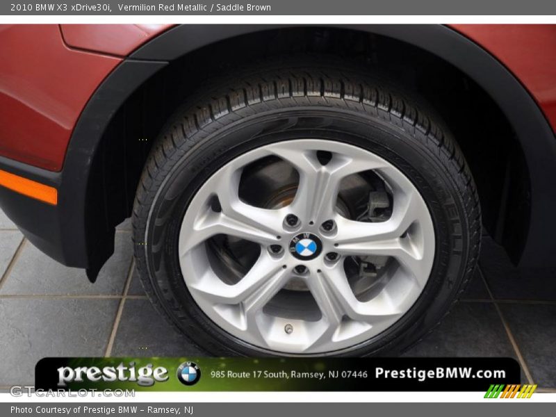 Vermilion Red Metallic / Saddle Brown 2010 BMW X3 xDrive30i