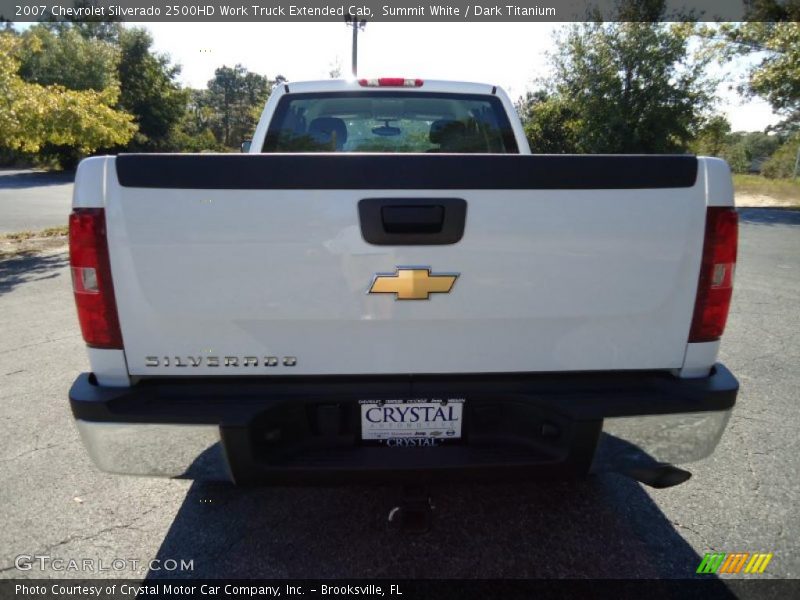 Summit White / Dark Titanium 2007 Chevrolet Silverado 2500HD Work Truck Extended Cab