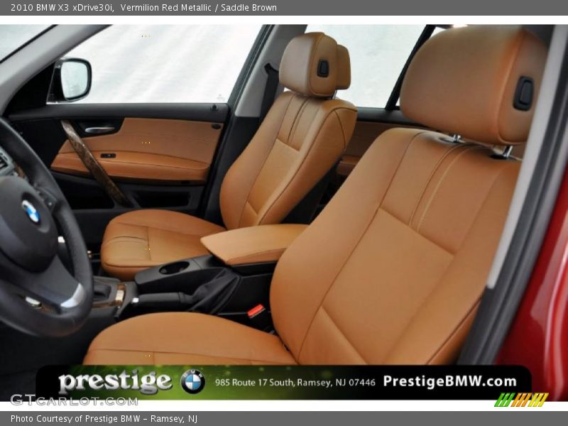 Vermilion Red Metallic / Saddle Brown 2010 BMW X3 xDrive30i