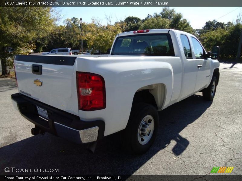 Summit White / Dark Titanium 2007 Chevrolet Silverado 2500HD Work Truck Extended Cab