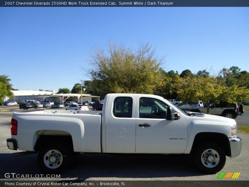 Summit White / Dark Titanium 2007 Chevrolet Silverado 2500HD Work Truck Extended Cab