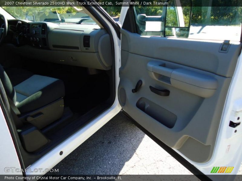 Summit White / Dark Titanium 2007 Chevrolet Silverado 2500HD Work Truck Extended Cab