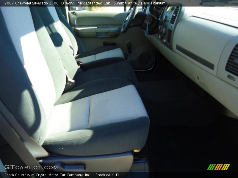 Summit White / Dark Titanium 2007 Chevrolet Silverado 2500HD Work Truck Extended Cab