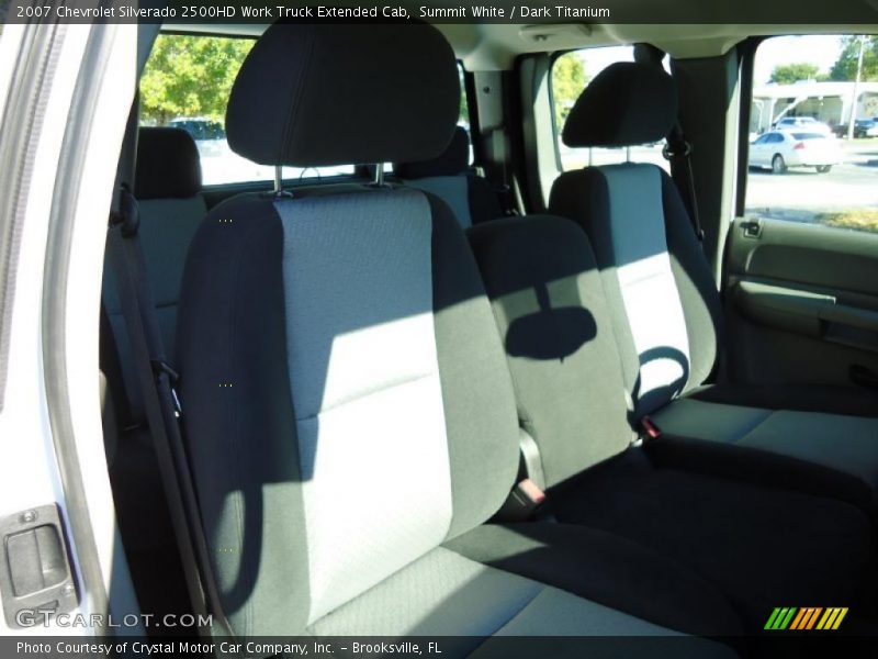 Summit White / Dark Titanium 2007 Chevrolet Silverado 2500HD Work Truck Extended Cab