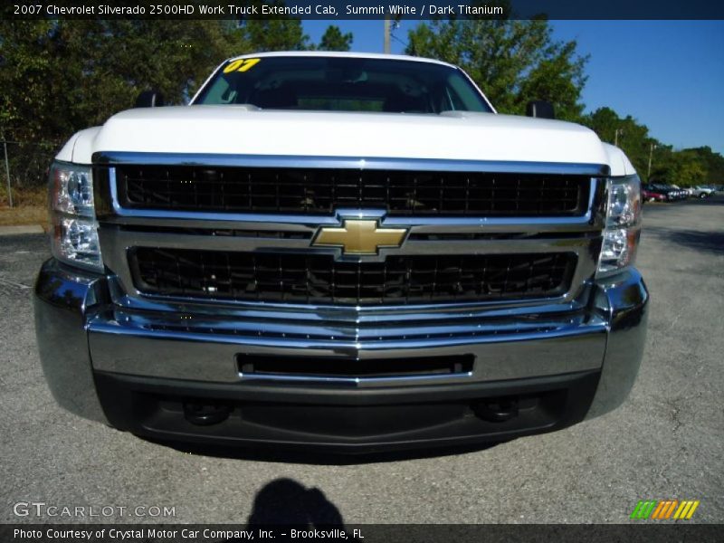 Summit White / Dark Titanium 2007 Chevrolet Silverado 2500HD Work Truck Extended Cab