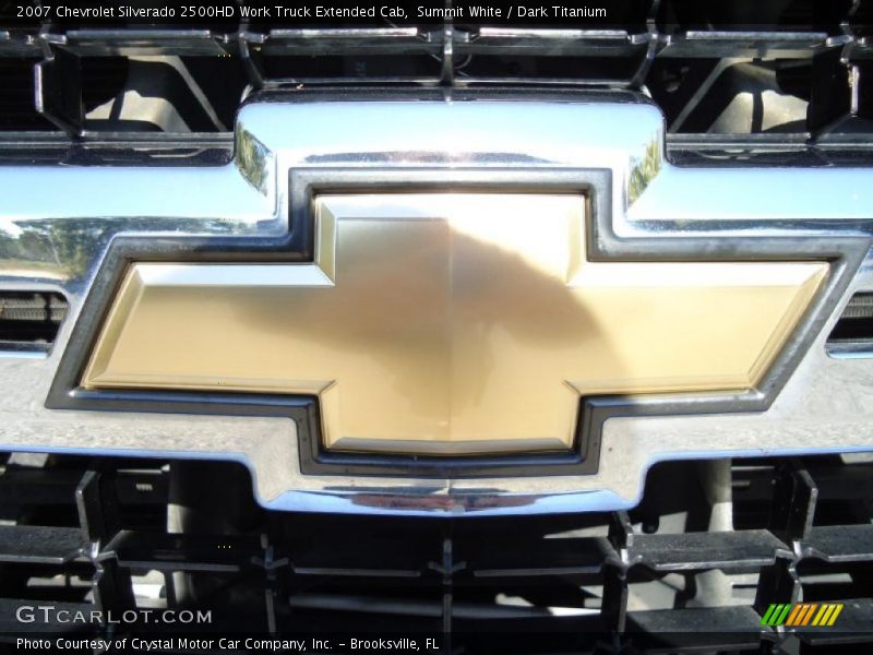 Summit White / Dark Titanium 2007 Chevrolet Silverado 2500HD Work Truck Extended Cab