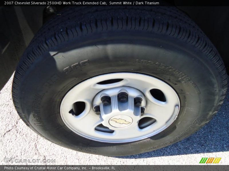 Summit White / Dark Titanium 2007 Chevrolet Silverado 2500HD Work Truck Extended Cab