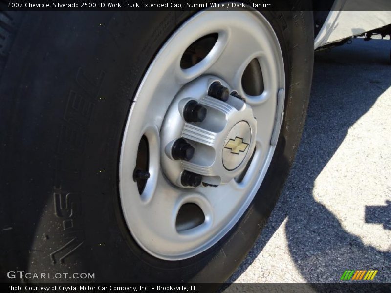 Summit White / Dark Titanium 2007 Chevrolet Silverado 2500HD Work Truck Extended Cab
