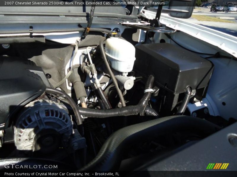 Summit White / Dark Titanium 2007 Chevrolet Silverado 2500HD Work Truck Extended Cab