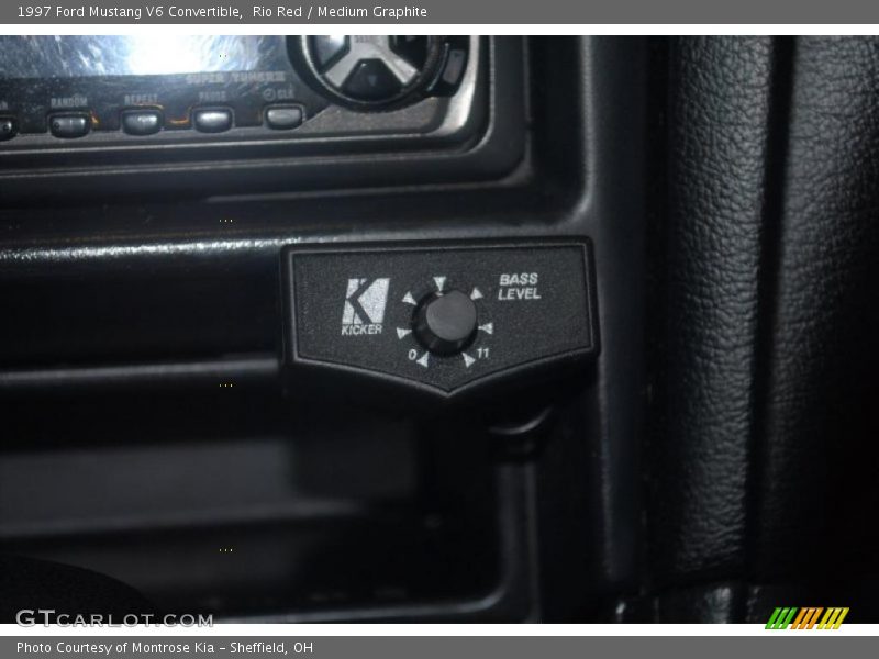 Rio Red / Medium Graphite 1997 Ford Mustang V6 Convertible