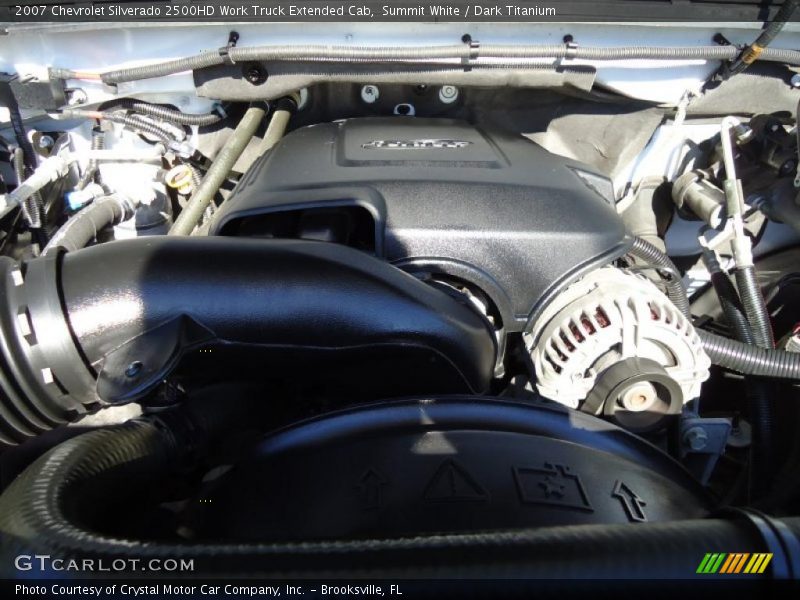 Summit White / Dark Titanium 2007 Chevrolet Silverado 2500HD Work Truck Extended Cab