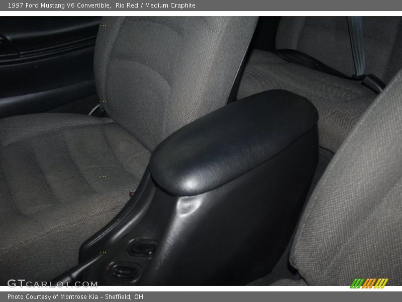 Rio Red / Medium Graphite 1997 Ford Mustang V6 Convertible