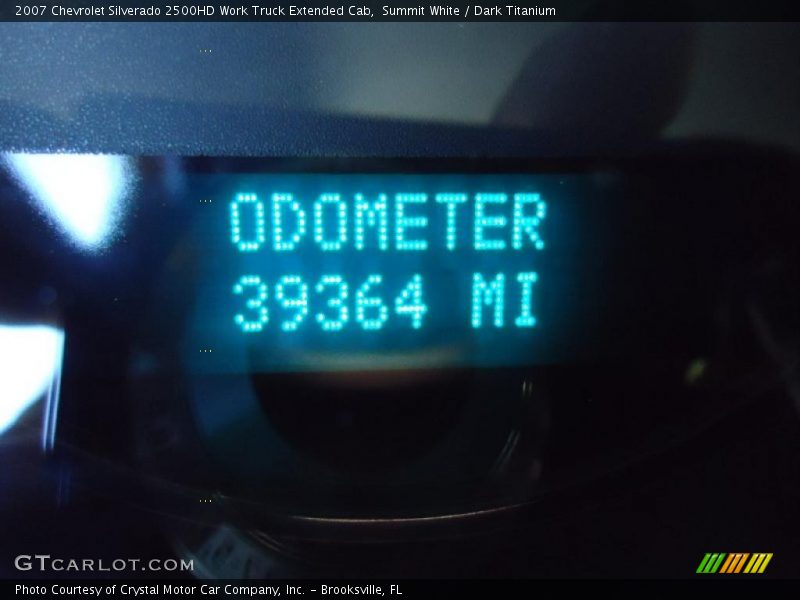 Summit White / Dark Titanium 2007 Chevrolet Silverado 2500HD Work Truck Extended Cab