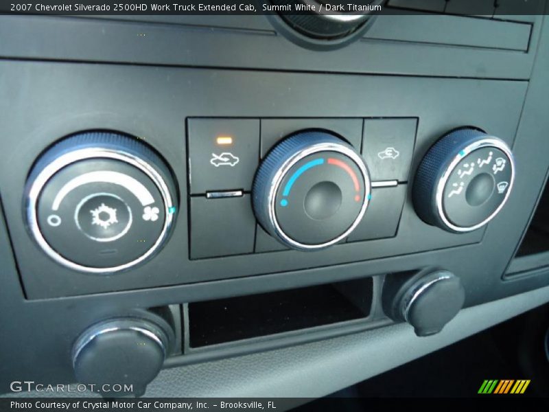 Summit White / Dark Titanium 2007 Chevrolet Silverado 2500HD Work Truck Extended Cab