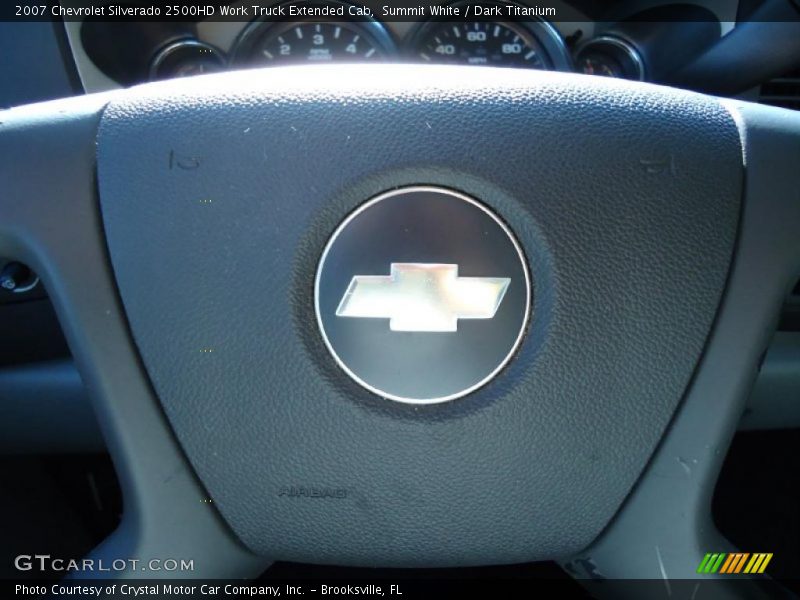 Summit White / Dark Titanium 2007 Chevrolet Silverado 2500HD Work Truck Extended Cab