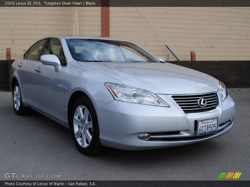 Tungsten Silver Pearl / Black 2009 Lexus ES 350