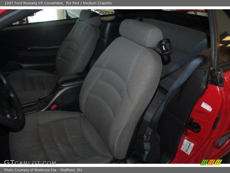  1997 Mustang V6 Convertible Medium Graphite Interior