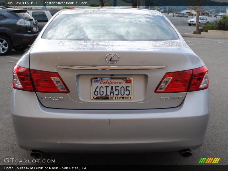 Tungsten Silver Pearl / Black 2009 Lexus ES 350