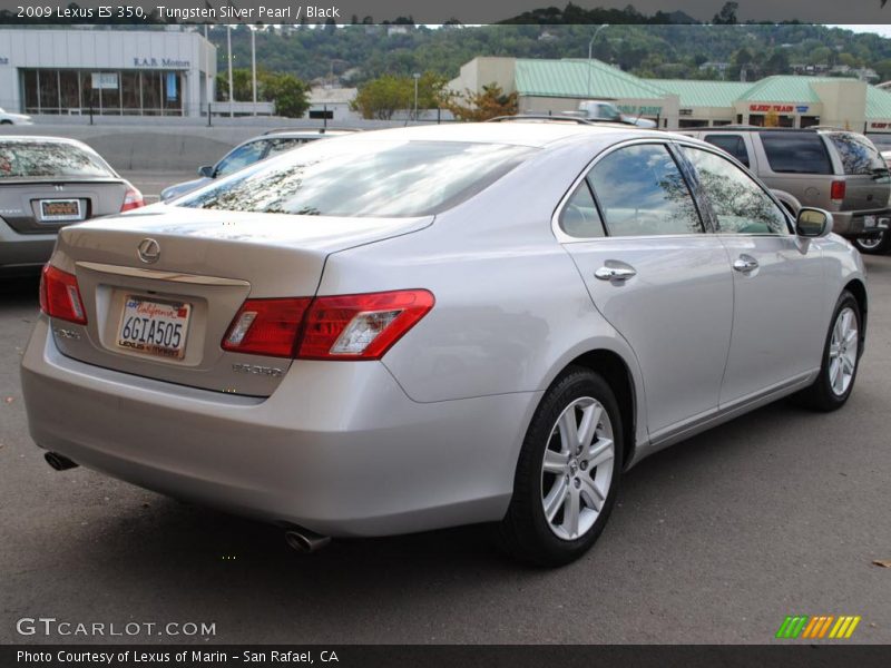 Tungsten Silver Pearl / Black 2009 Lexus ES 350