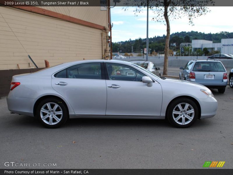 Tungsten Silver Pearl / Black 2009 Lexus ES 350
