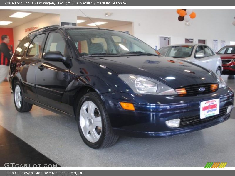 Twilight Blue Metallic / Medium Graphite 2004 Ford Focus ZTW Wagon