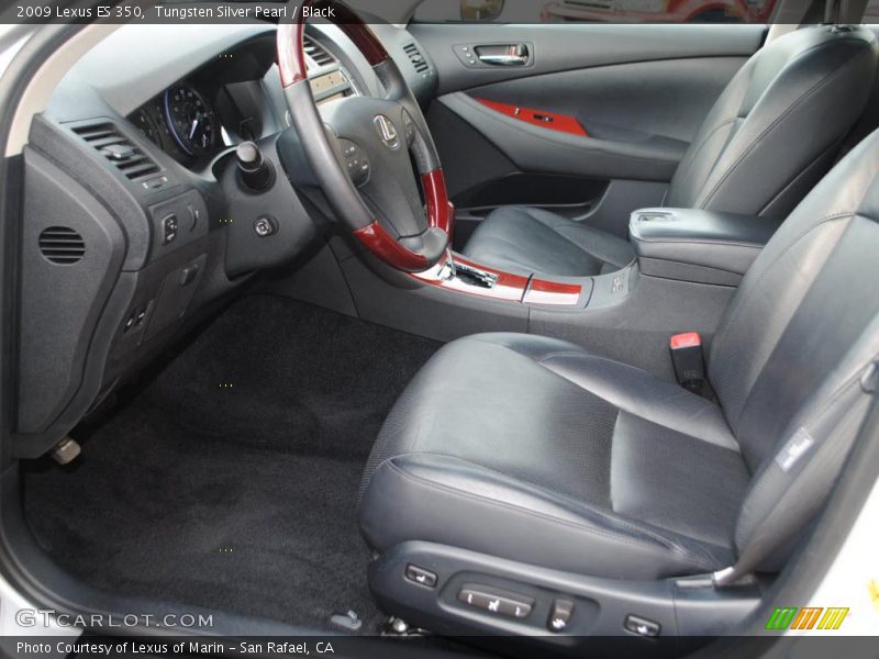 Tungsten Silver Pearl / Black 2009 Lexus ES 350