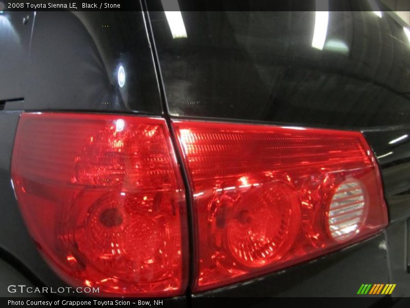 Black / Stone 2008 Toyota Sienna LE