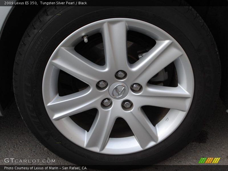 Tungsten Silver Pearl / Black 2009 Lexus ES 350