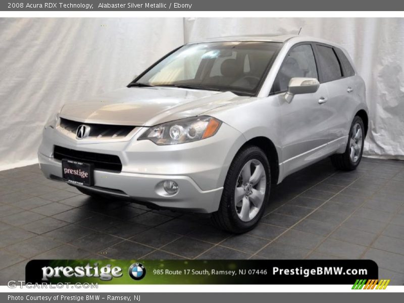 Alabaster Silver Metallic / Ebony 2008 Acura RDX Technology