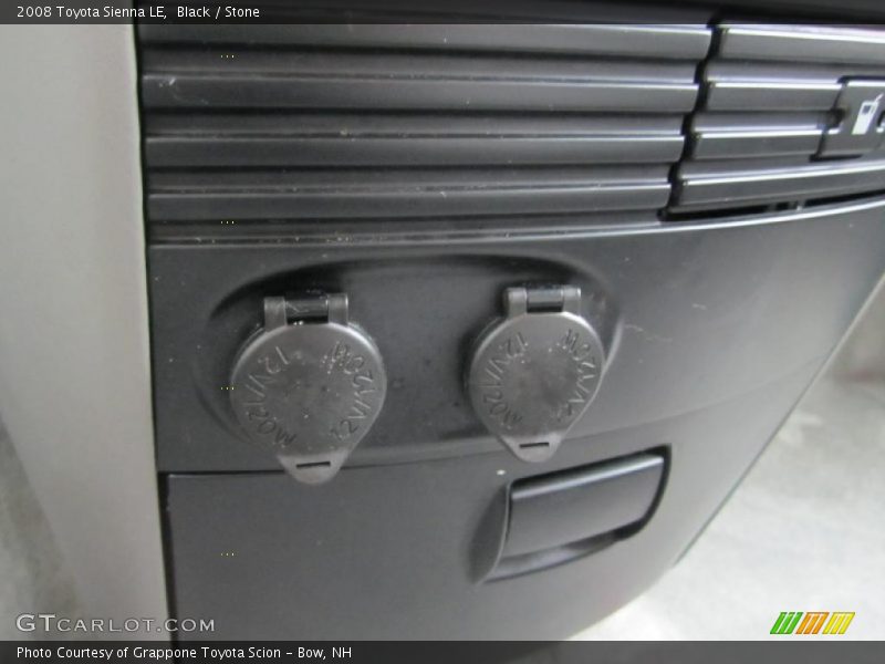 Black / Stone 2008 Toyota Sienna LE