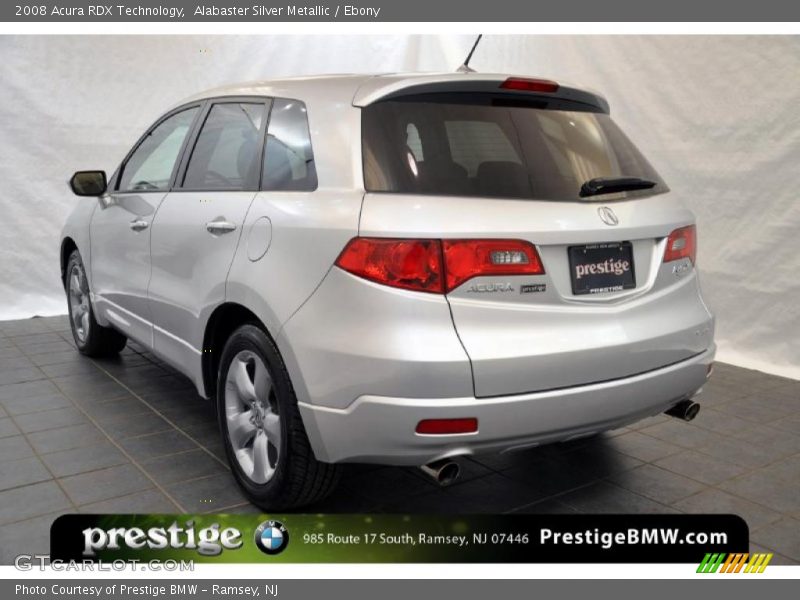 Alabaster Silver Metallic / Ebony 2008 Acura RDX Technology
