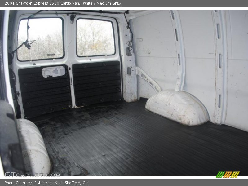 White / Medium Gray 2001 Chevrolet Express 3500 Cargo Van