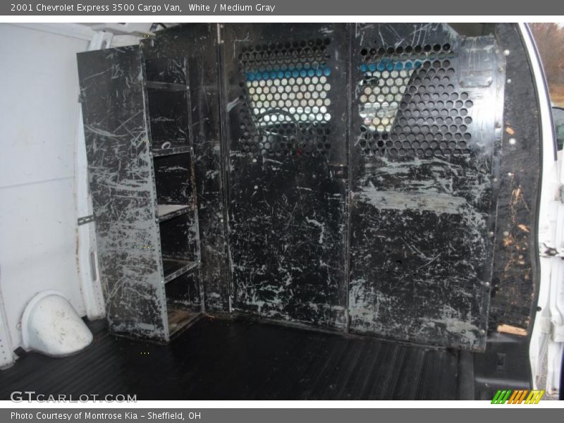 White / Medium Gray 2001 Chevrolet Express 3500 Cargo Van