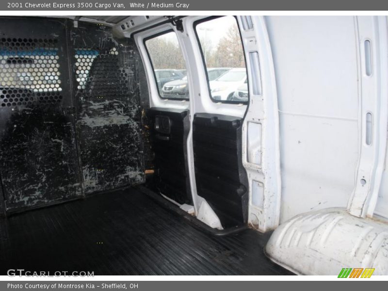 White / Medium Gray 2001 Chevrolet Express 3500 Cargo Van