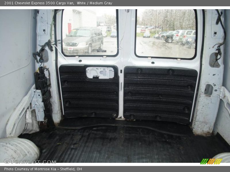 White / Medium Gray 2001 Chevrolet Express 3500 Cargo Van