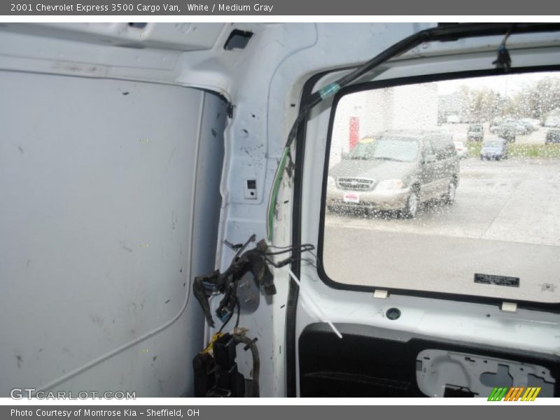 White / Medium Gray 2001 Chevrolet Express 3500 Cargo Van