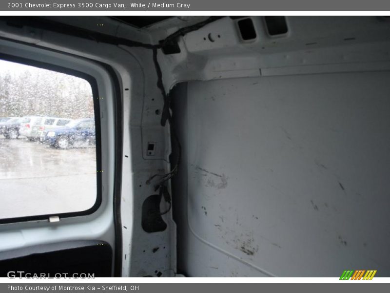 White / Medium Gray 2001 Chevrolet Express 3500 Cargo Van
