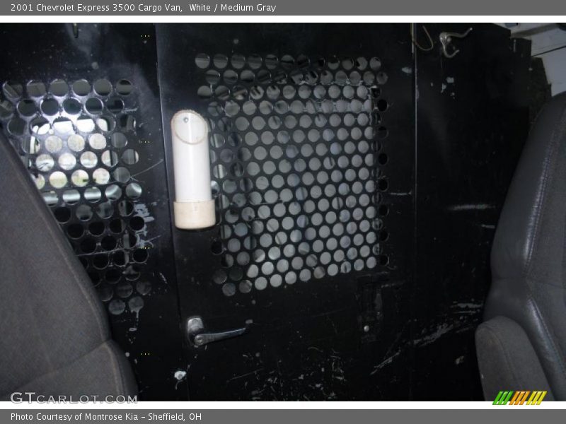 White / Medium Gray 2001 Chevrolet Express 3500 Cargo Van