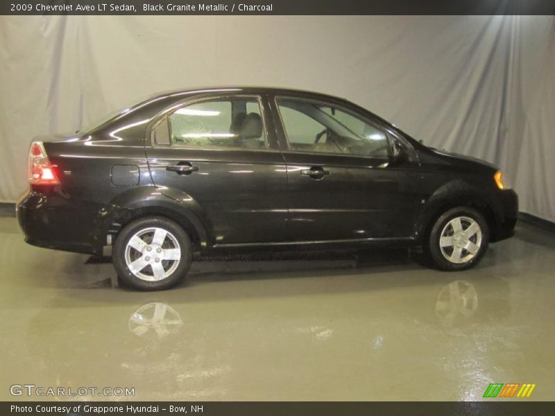 Black Granite Metallic / Charcoal 2009 Chevrolet Aveo LT Sedan