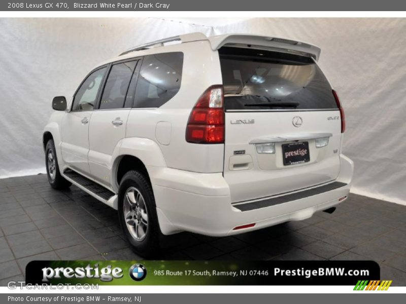 Blizzard White Pearl / Dark Gray 2008 Lexus GX 470