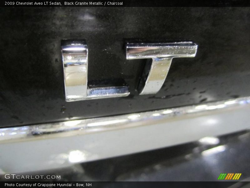 Black Granite Metallic / Charcoal 2009 Chevrolet Aveo LT Sedan