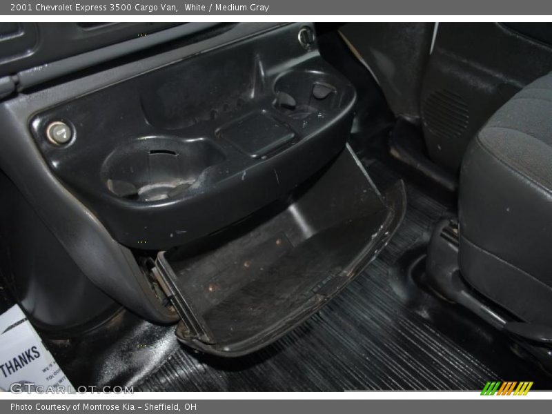White / Medium Gray 2001 Chevrolet Express 3500 Cargo Van